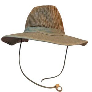 Red Head Hat Safari Fishing Vented Outback Leather Strap Wide Brim Unisex SPF